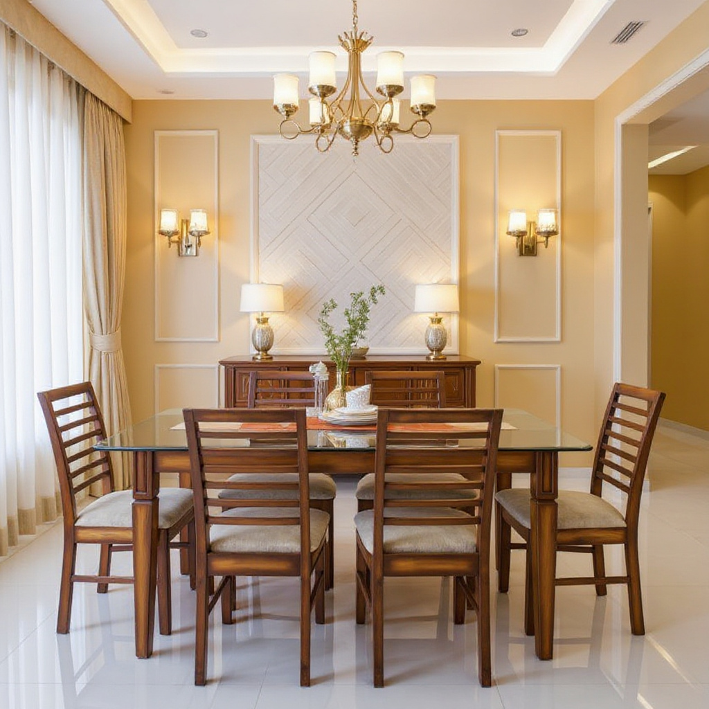 Serene Oakwood Dining Set