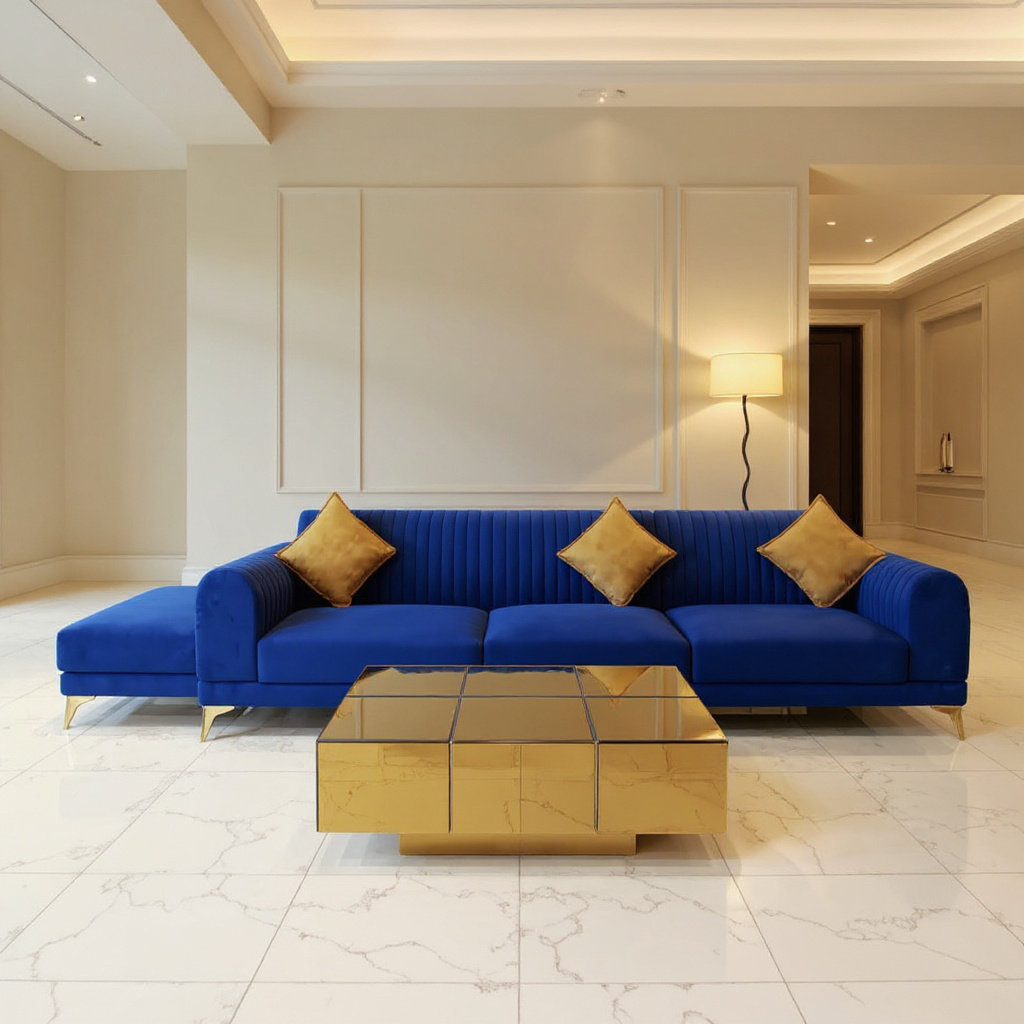 Royal Azure Luxe Sofa - Image 4