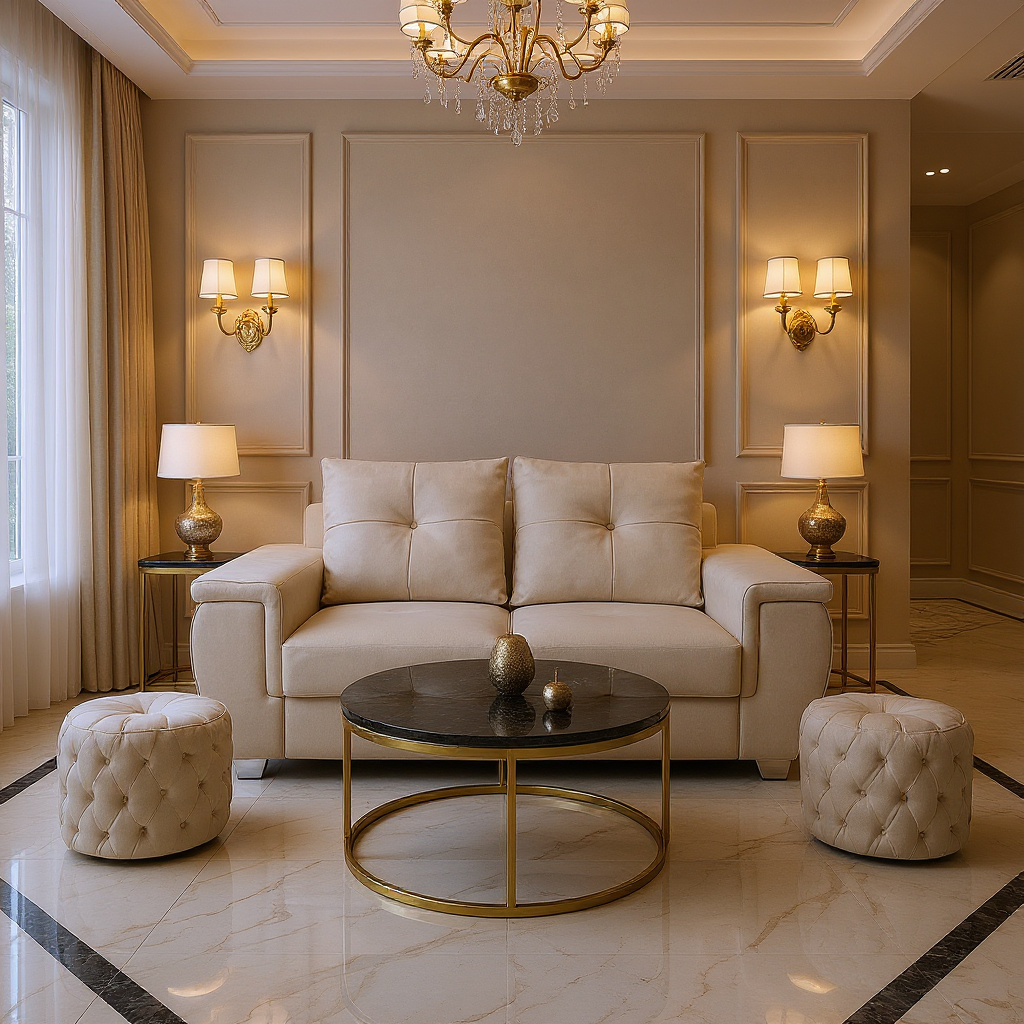 Pearl Crest Luxe Sofa Ensemble