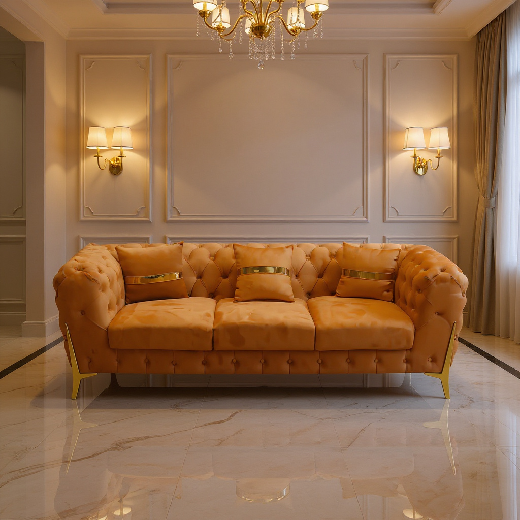 Amber Royale Chesterfield Sofa