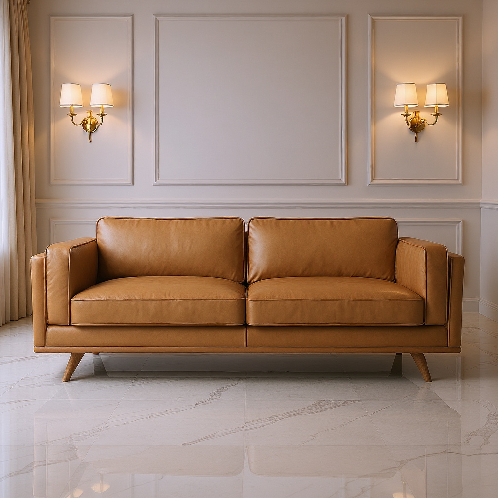 Caramel Haven Luxe Sofa