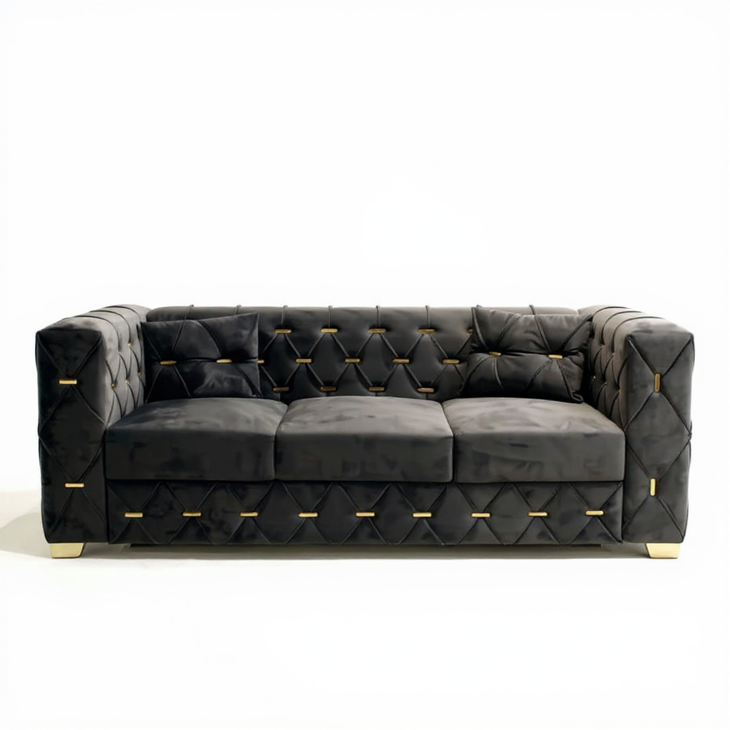 Noir Regent Luxe Sofa - Image 4