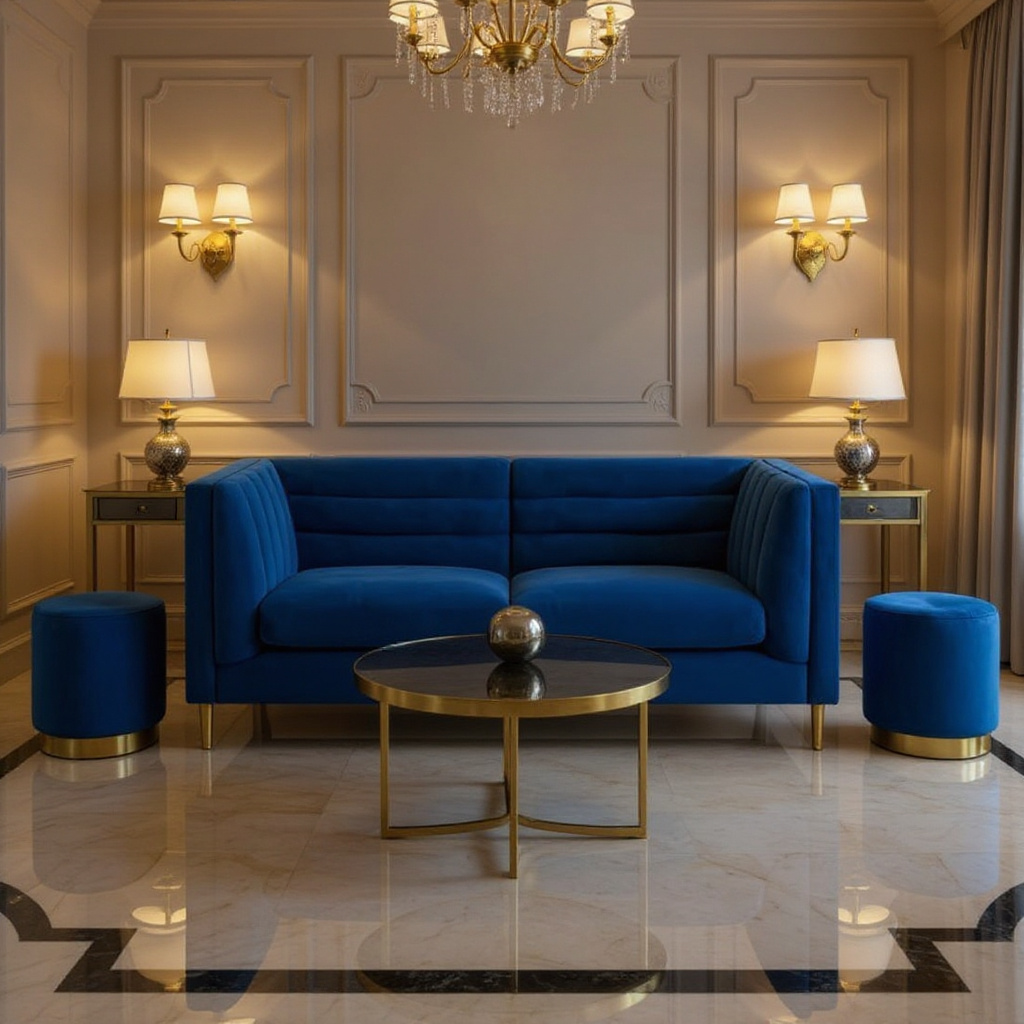 Azure Royale Luxe Sofa Set