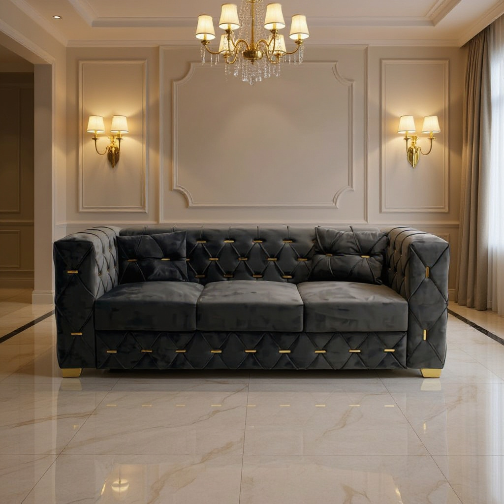 Noir Regent Luxe Sofa